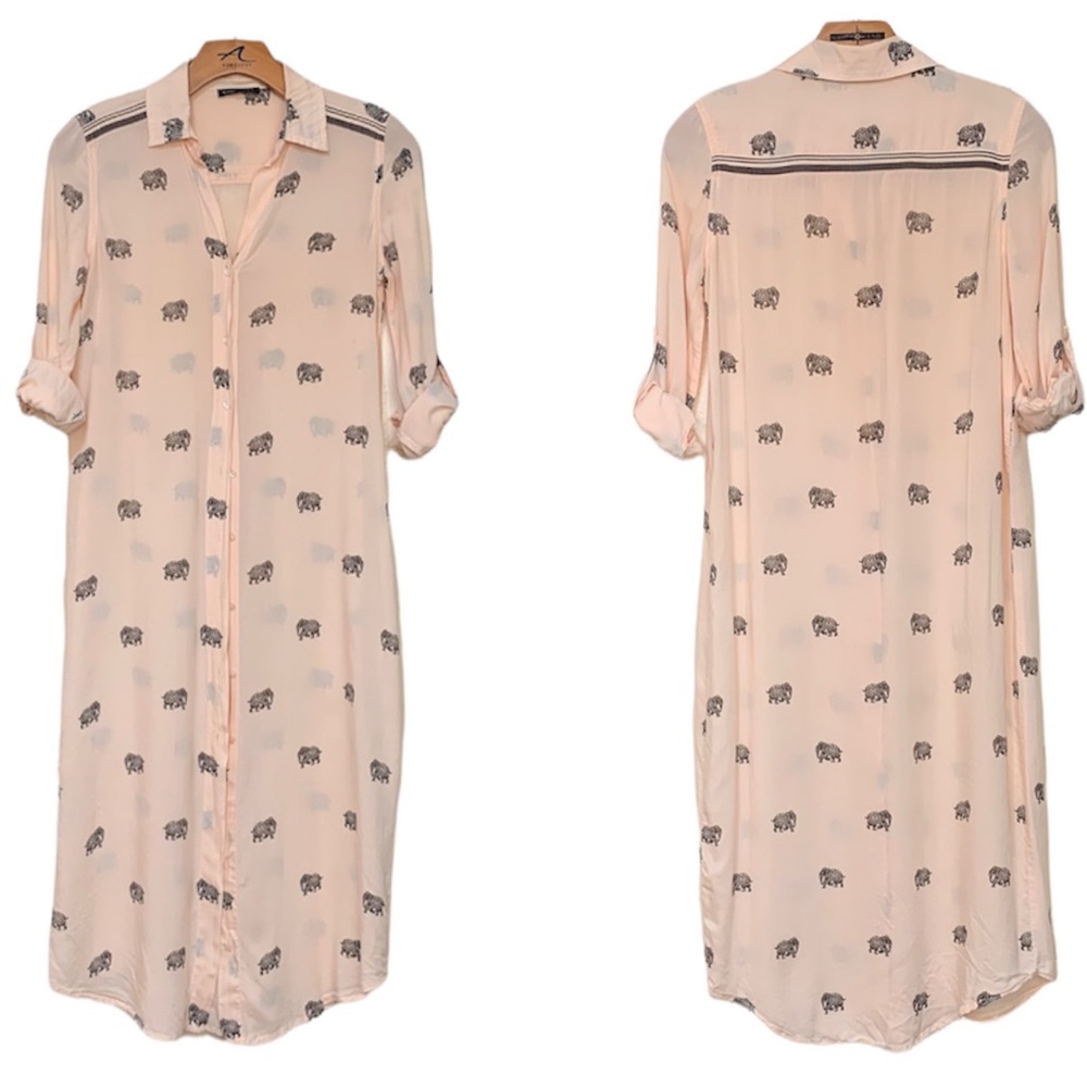Chemistry Peach Shirt Dress Loungewear Size XS